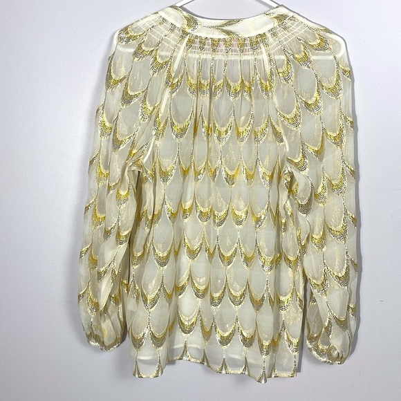 Lilly Pulitzer ELSA TOP, Gold & Silver Metallic Jacquard, small - Picture 10 of 16
